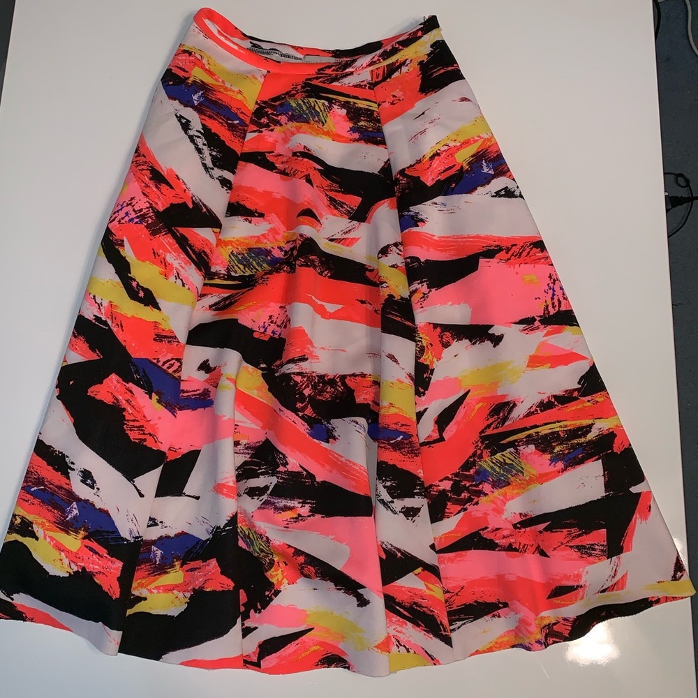 Belle Sky | Patterned Circle Skirt with Pockets